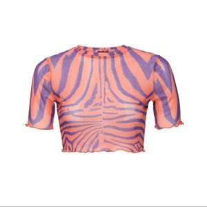 AFRM ORANGE ZEBRA TOP